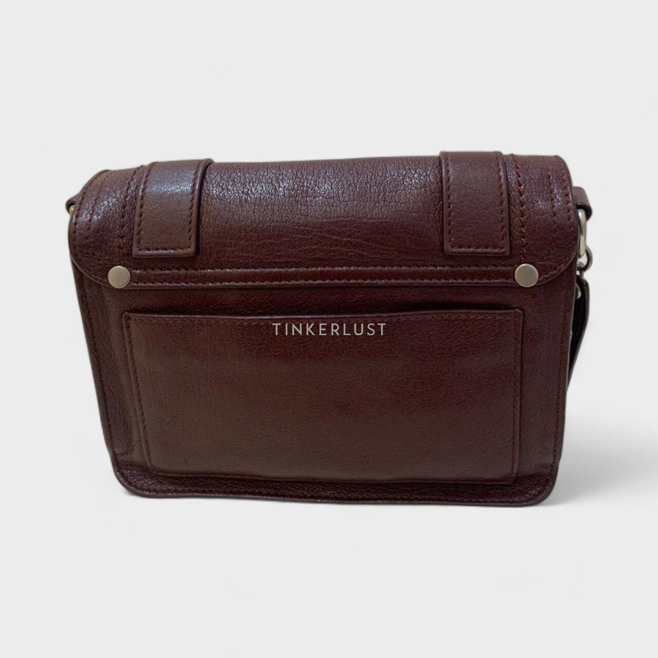 Proenza Schouler PS1 Mini in Oxblood SHW Sling Bag