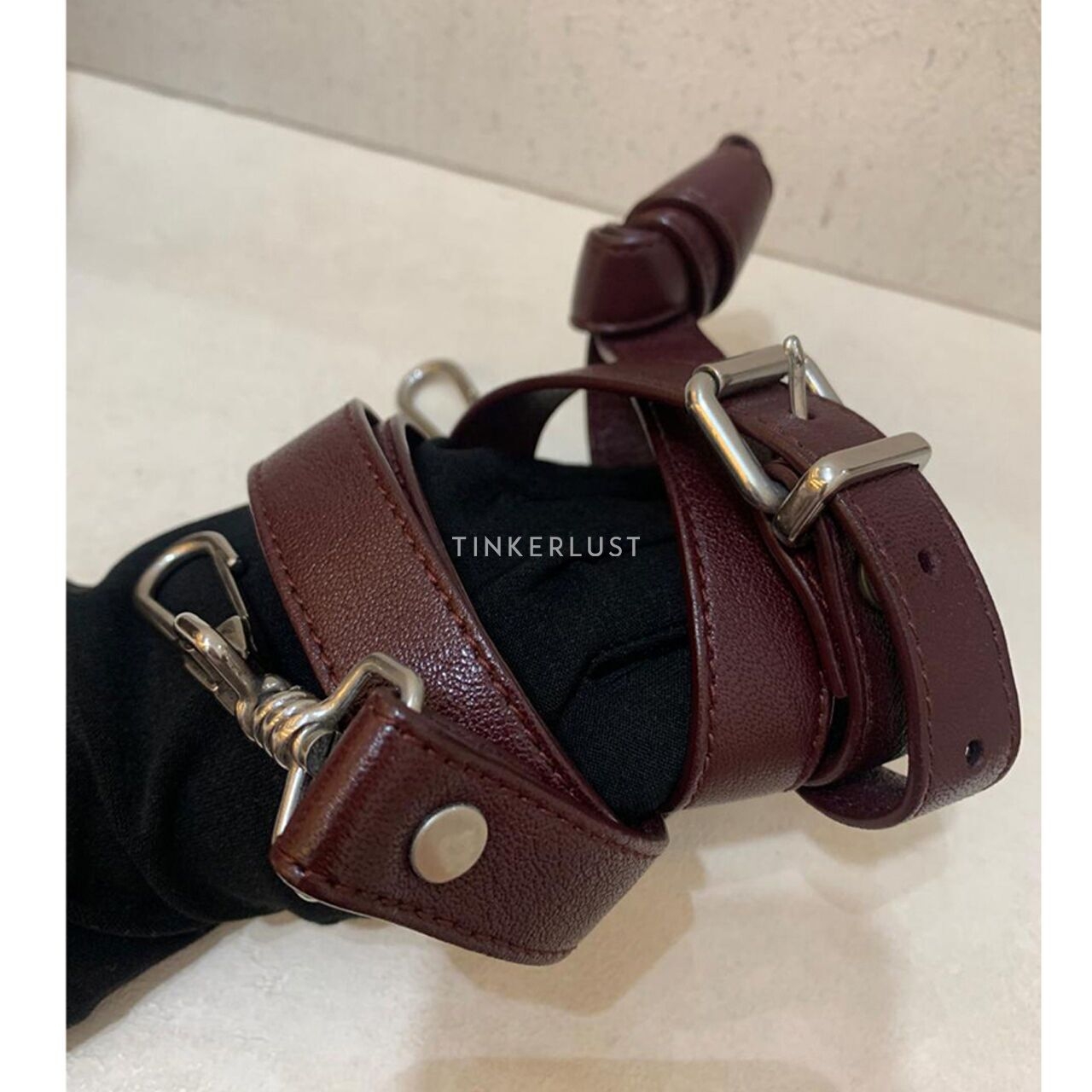 Proenza Schouler PS1 Mini in Oxblood SHW Sling Bag