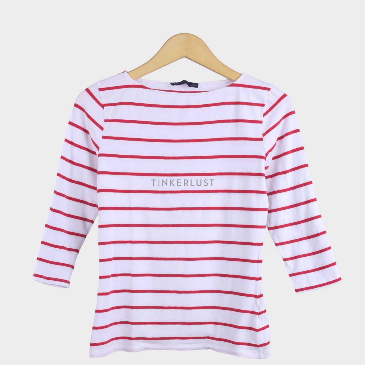 Marks & Spencer Red & White Stripes Blouse