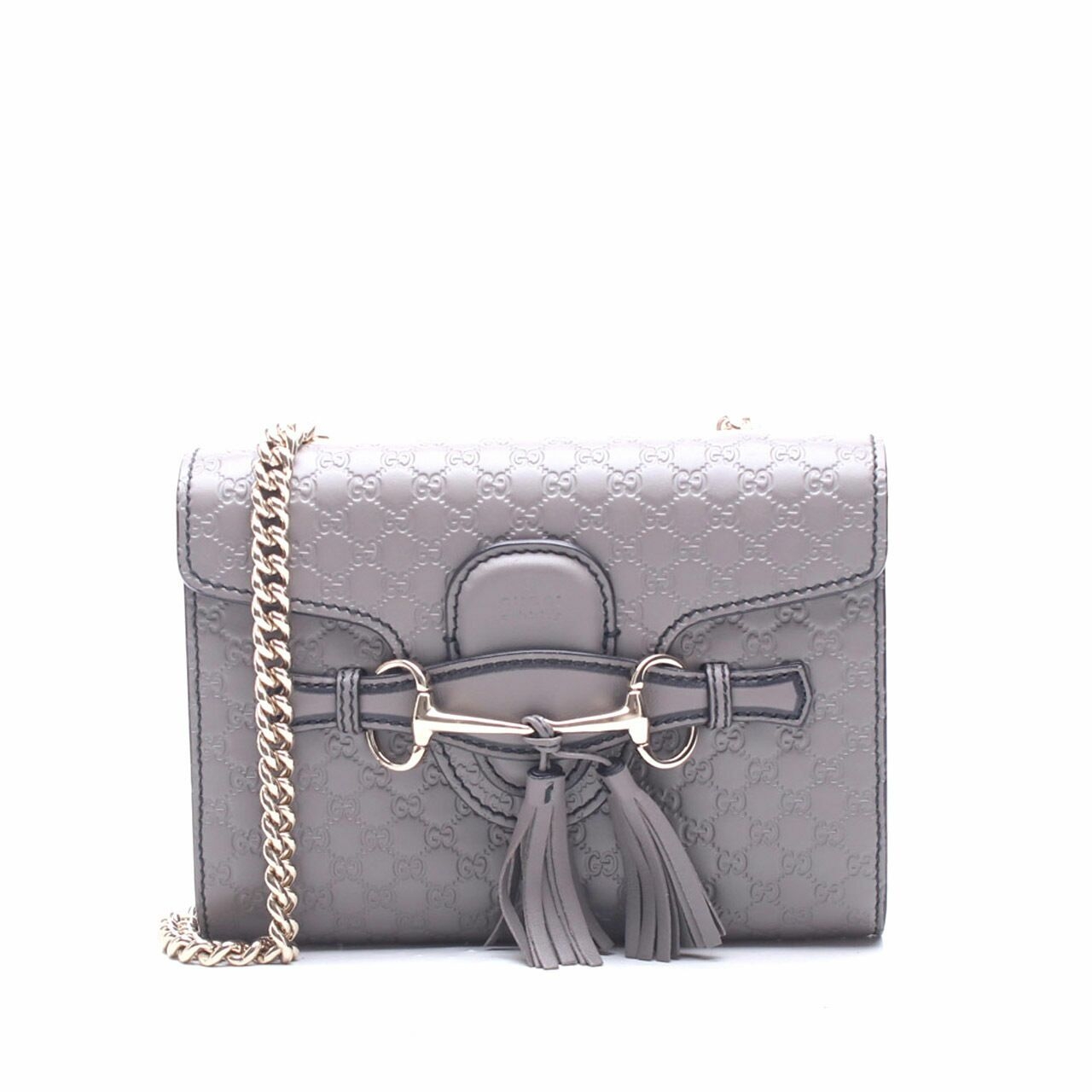 Gucci Microguccissima Mini Emily Grey Shoulder Bag