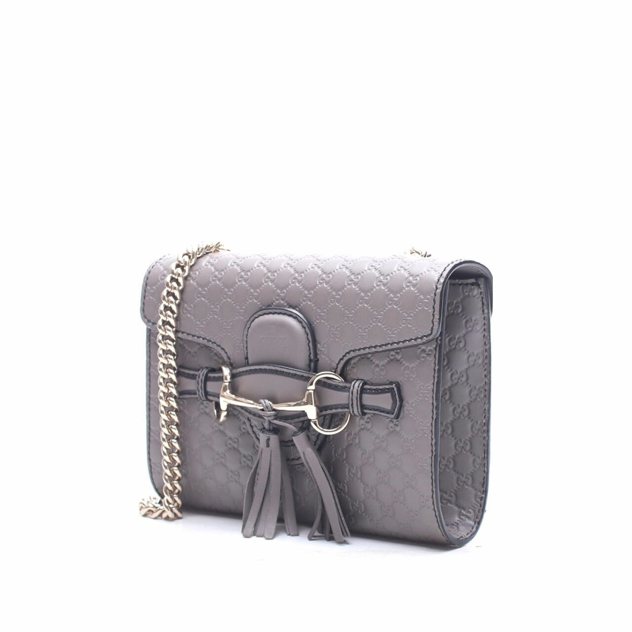 Gucci Microguccissima Mini Emily Grey Shoulder Bag