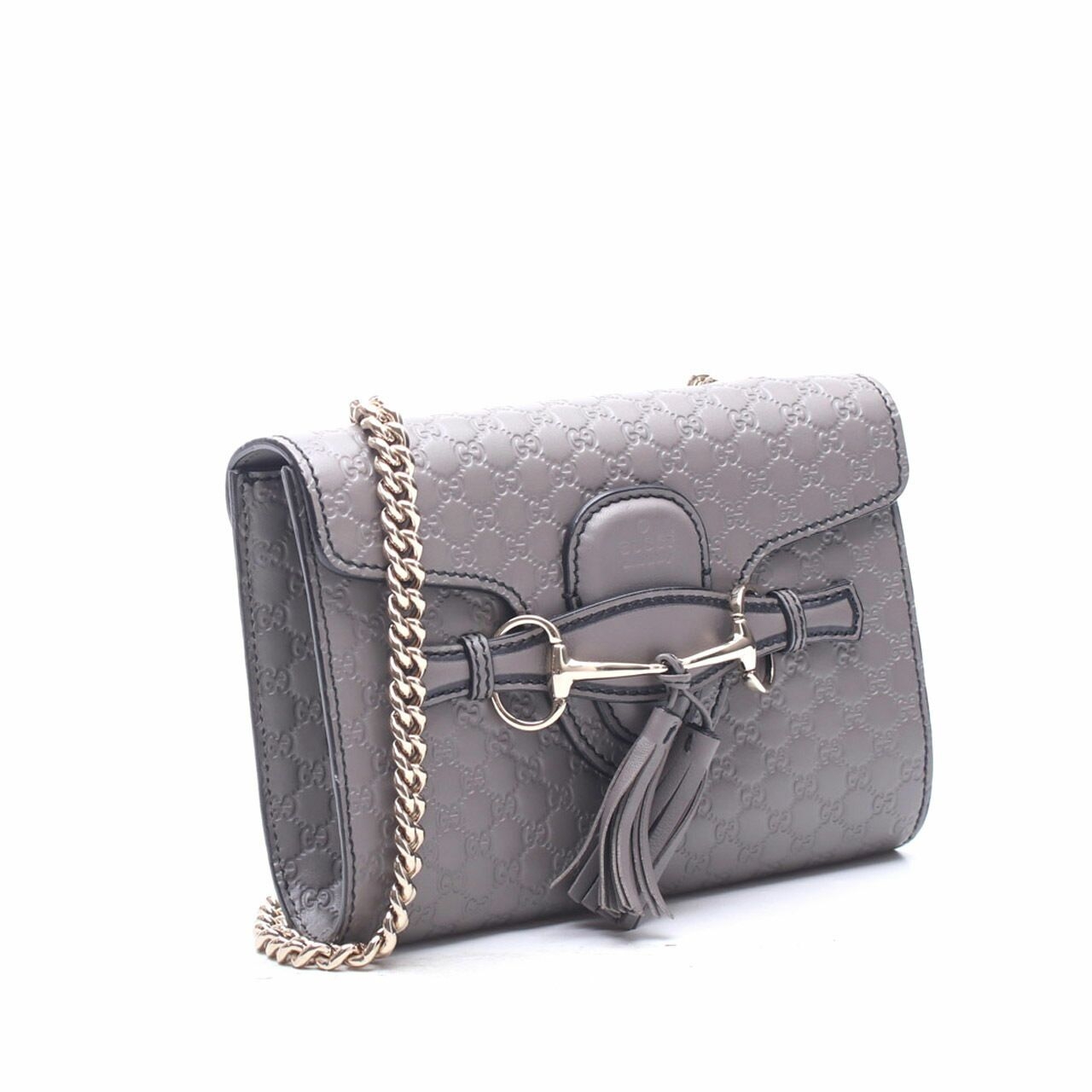 Gucci Microguccissima Mini Emily Grey Shoulder Bag