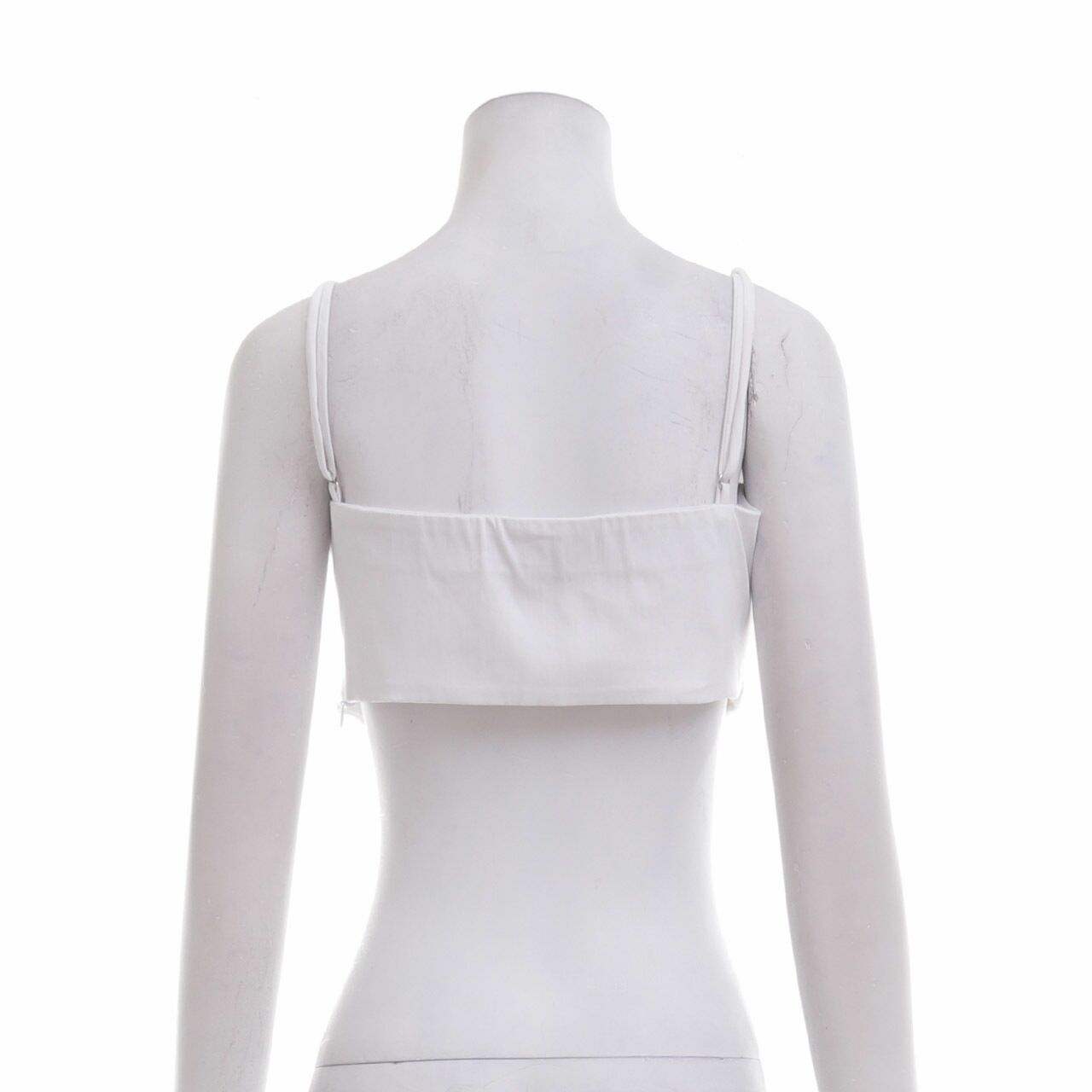 Zara White Cropped Sleeveless