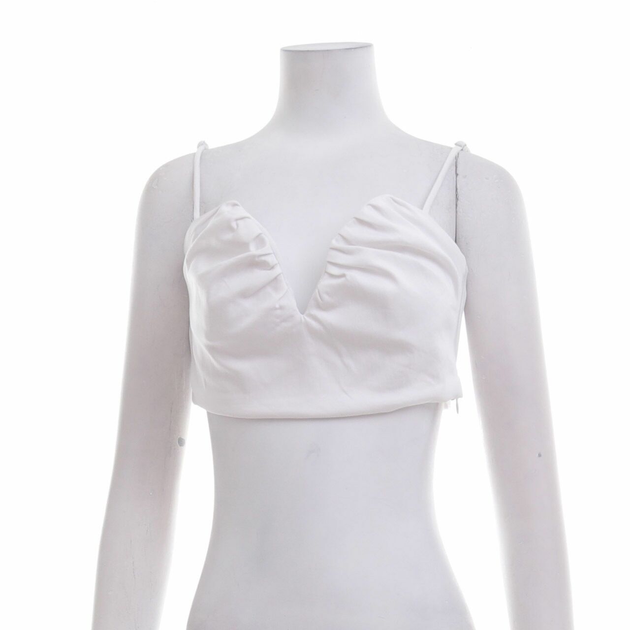 Zara White Cropped Sleeveless