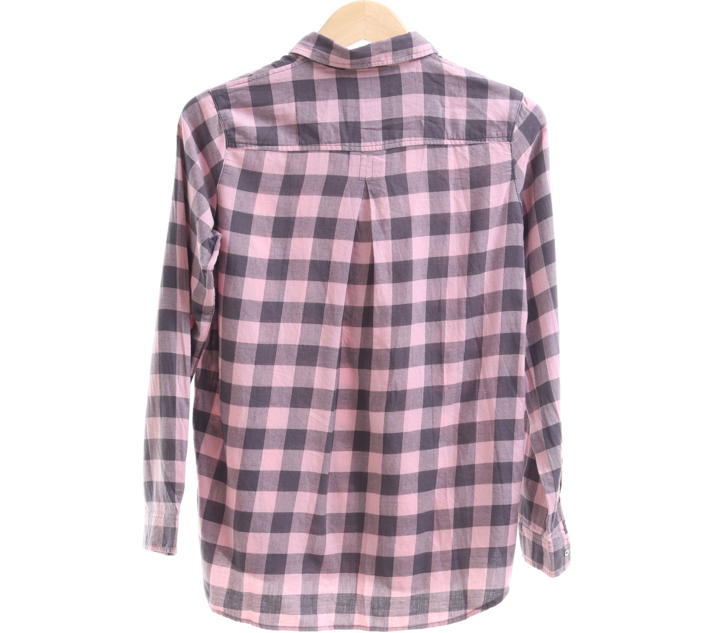 H&M Pink and Grey Plaid Shirt