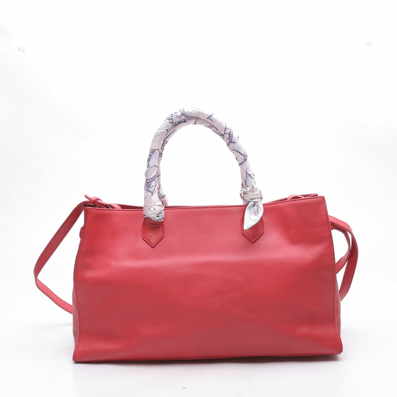 Balenciaga Bag Work Zip Red Leather Satchel Bag