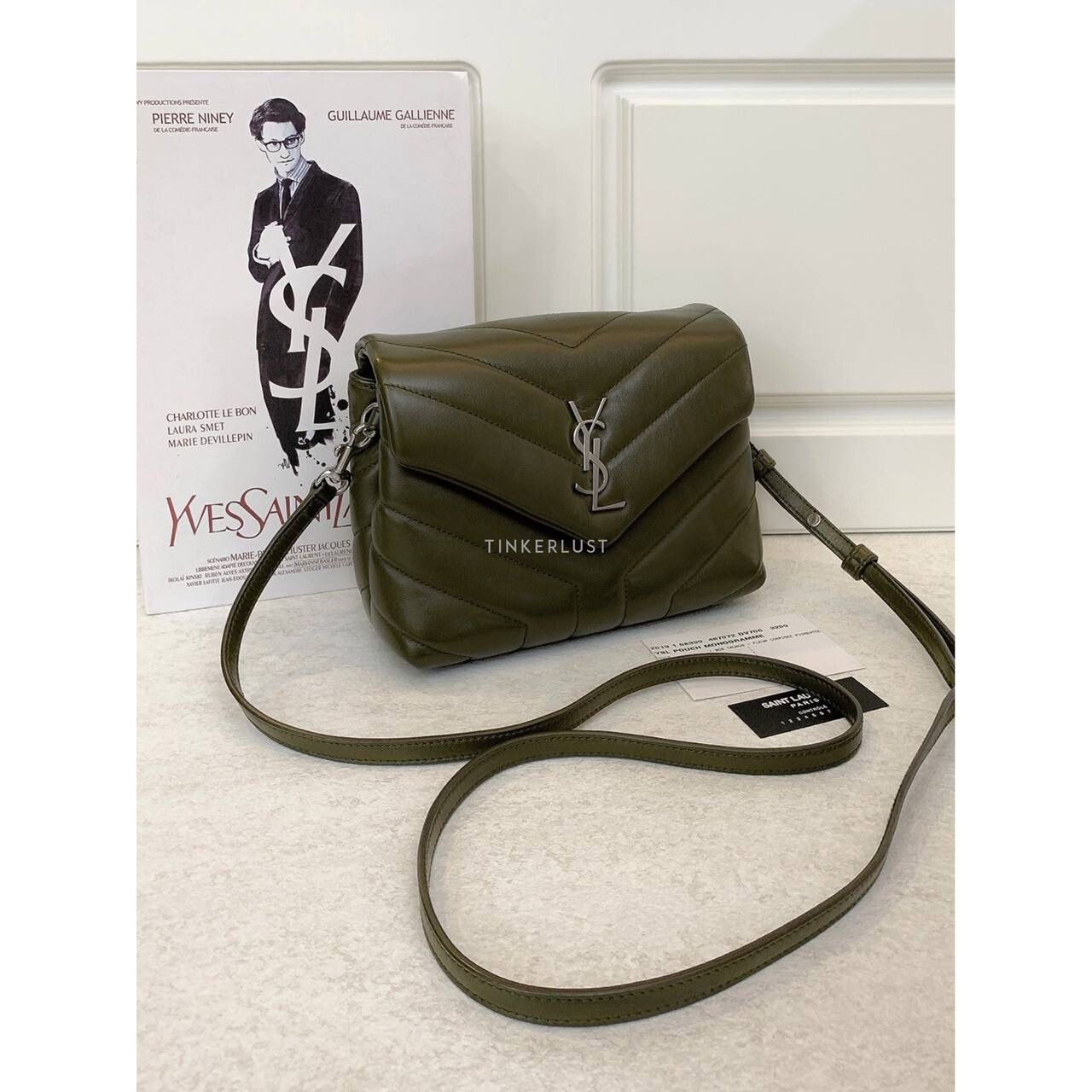 Yves Saint Laurent Toy Loulou Army Green / Khaki 2019 Sling Bag