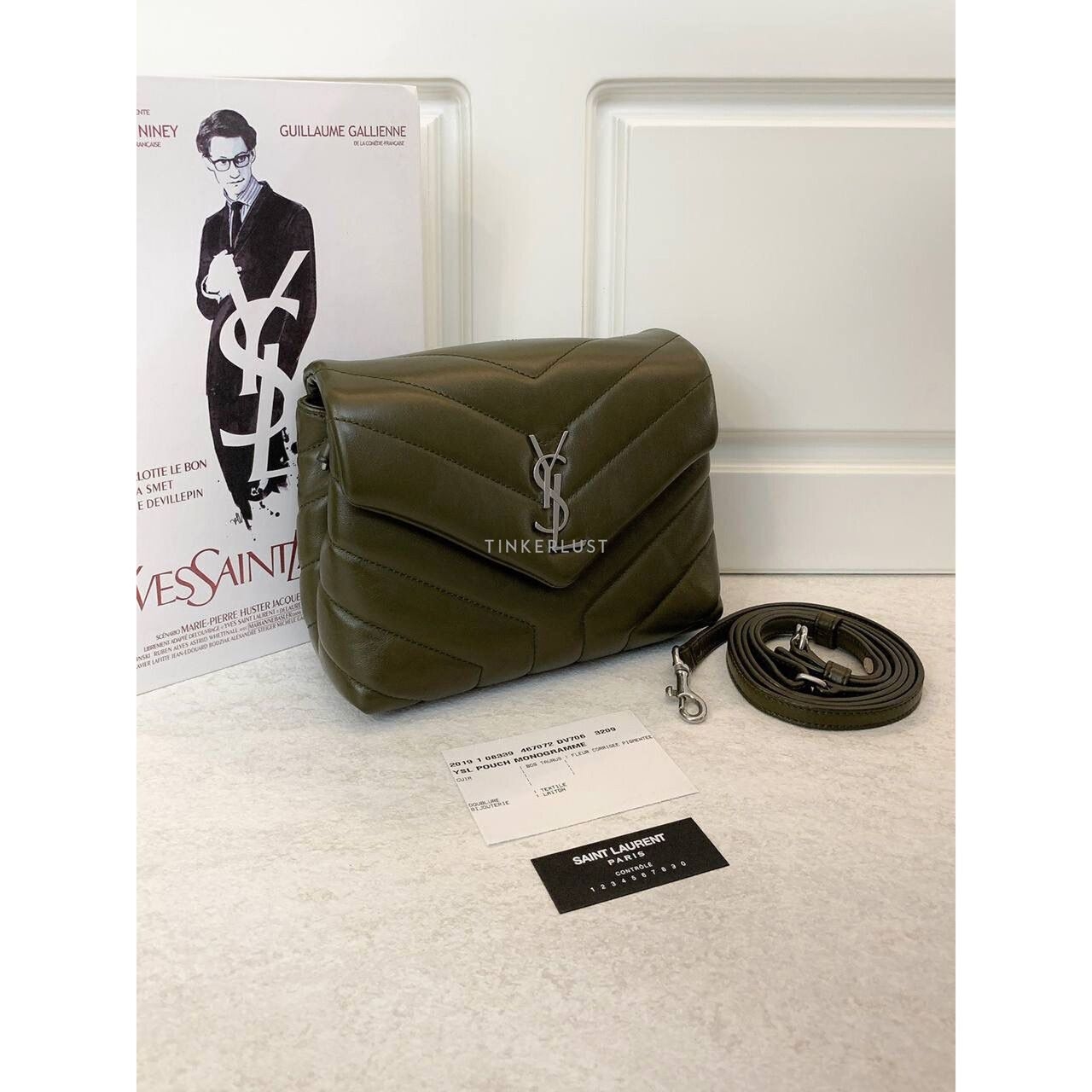 Yves Saint Laurent Toy Loulou Army Green / Khaki 2019 Sling Bag