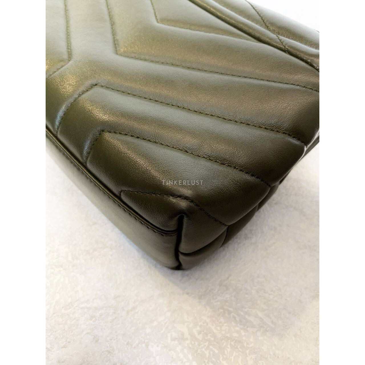 Yves Saint Laurent Toy Loulou Army Green / Khaki 2019 Sling Bag