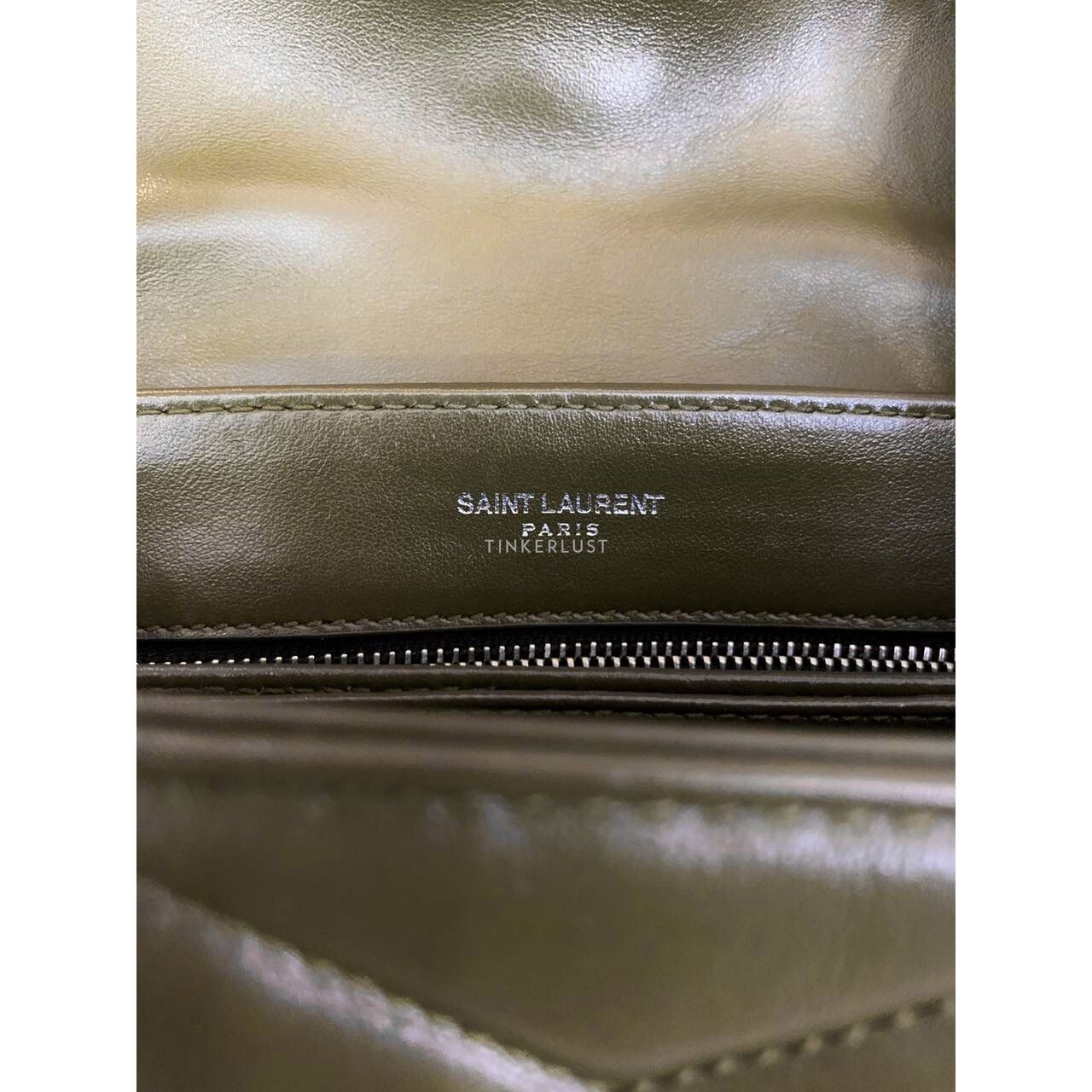 Yves Saint Laurent Toy Loulou Army Green / Khaki 2019 Sling Bag