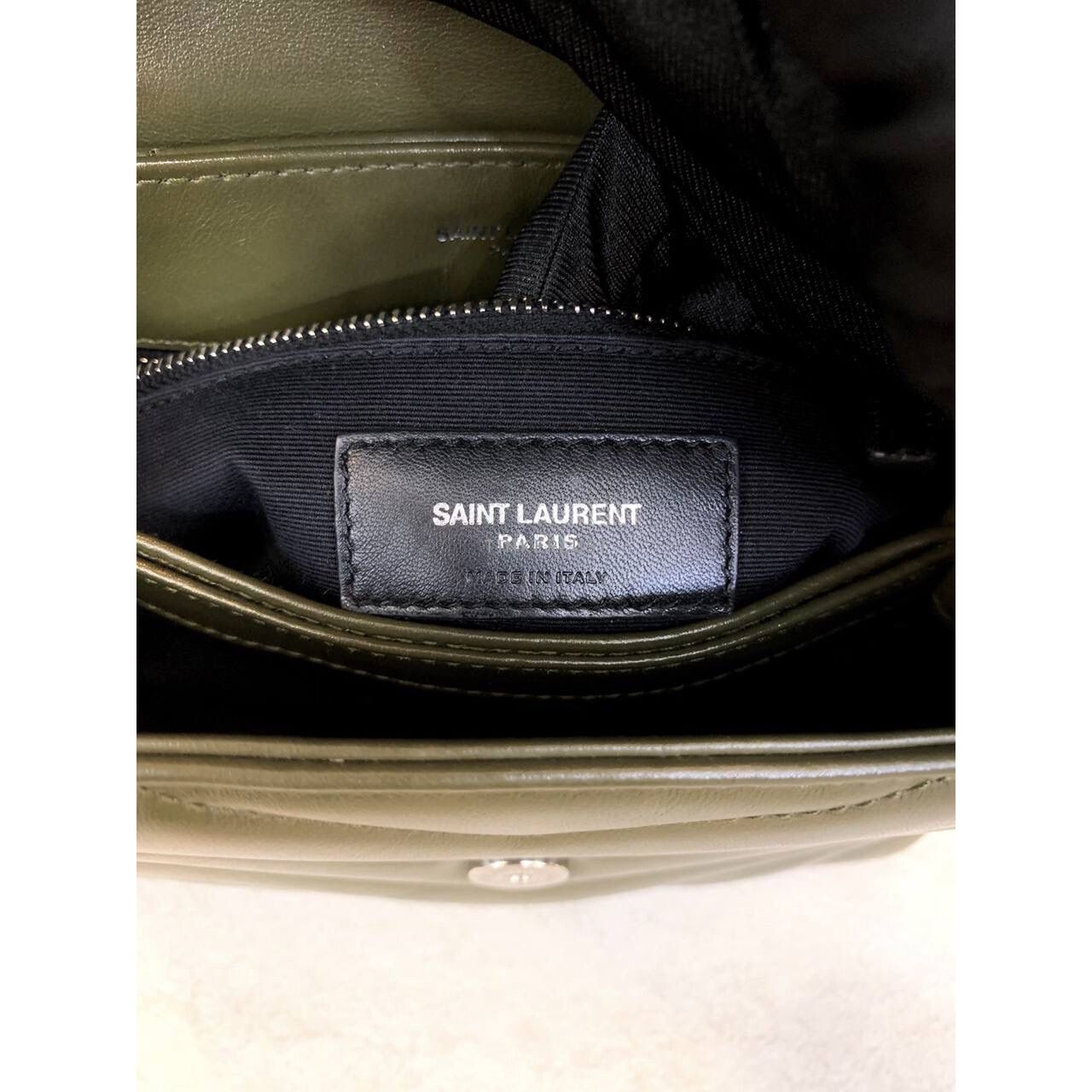 Yves Saint Laurent Toy Loulou Army Green / Khaki 2019 Sling Bag