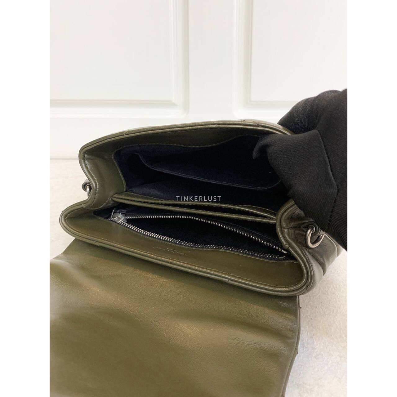 Yves Saint Laurent Toy Loulou Army Green / Khaki 2019 Sling Bag