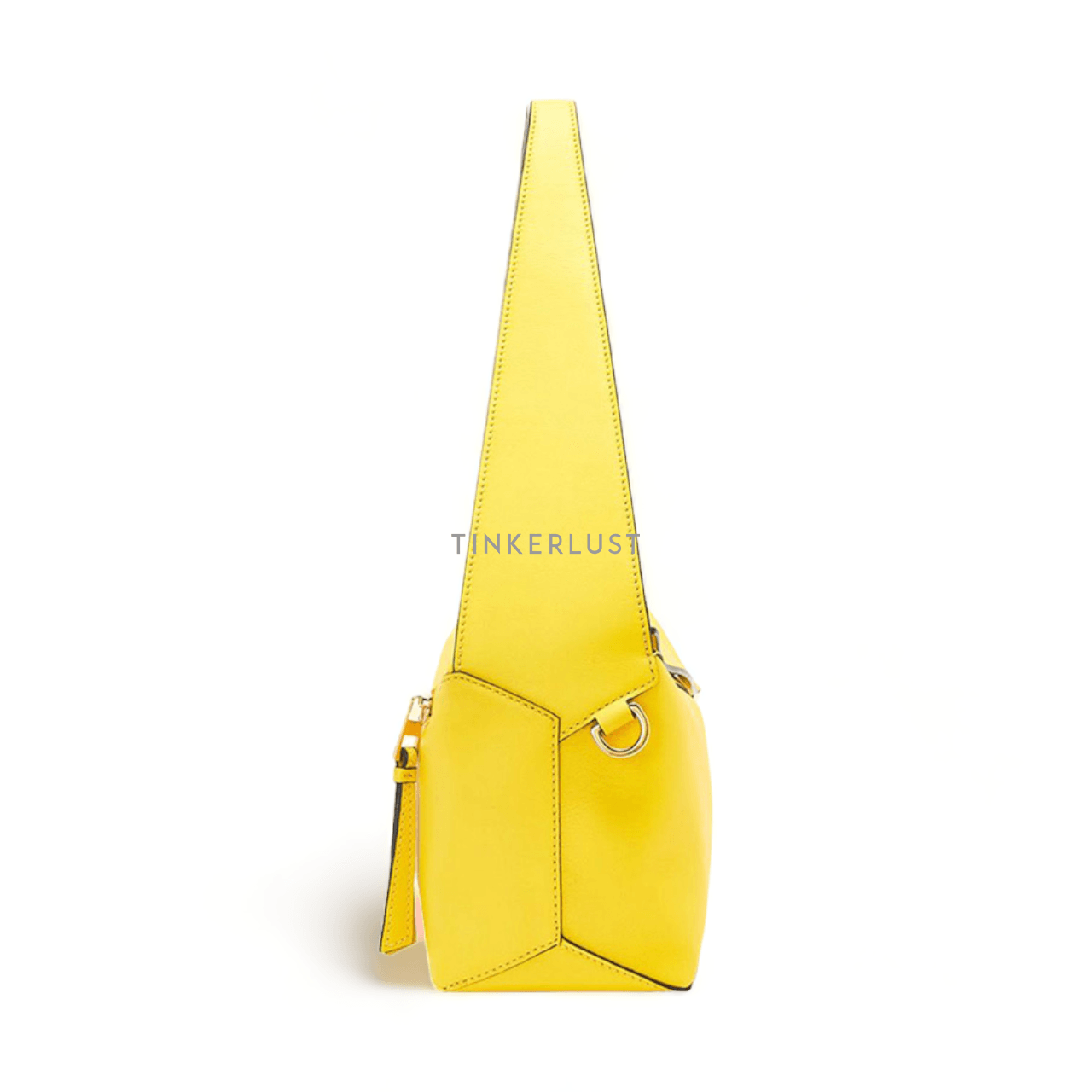 Loewe Medium Puzzle Hobo Bag in Lemon Nappa Calfskin Shoulder Bag