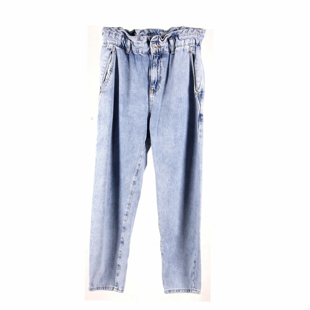 Zara Light Blue Baggy Fit Jeans Long Pants