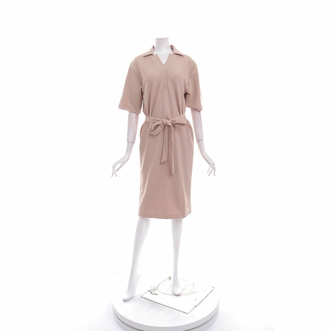 Private Collection Brown Shirt Midi Dress