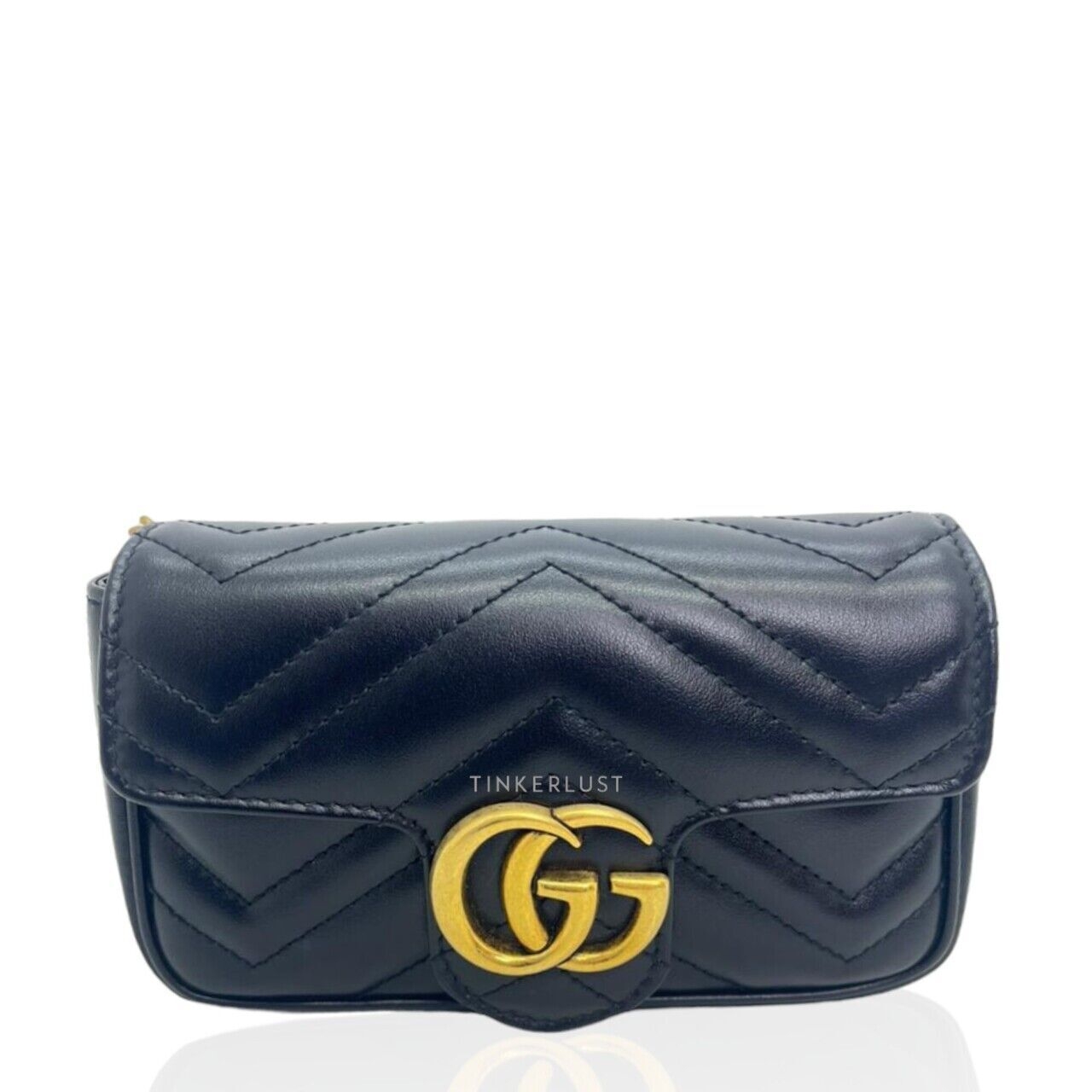 Gucci Marmont Supermini Black GHW Sling Bag