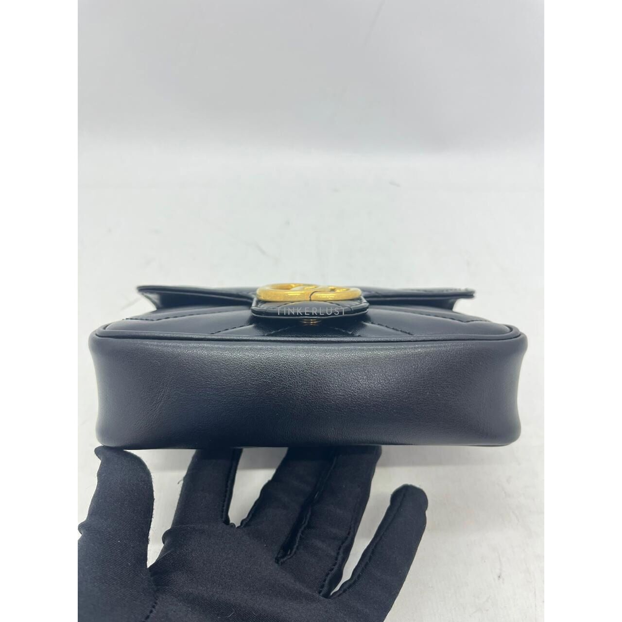 Gucci Marmont Supermini Black GHW Sling Bag