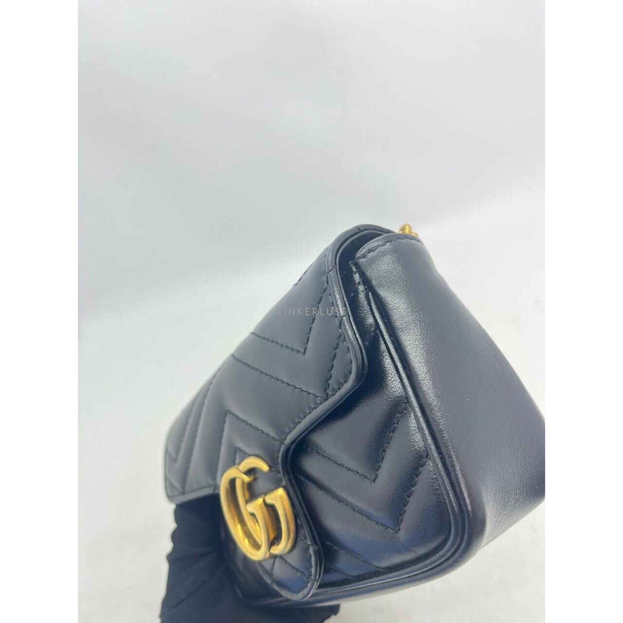 Gucci Marmont Supermini Black GHW Sling Bag