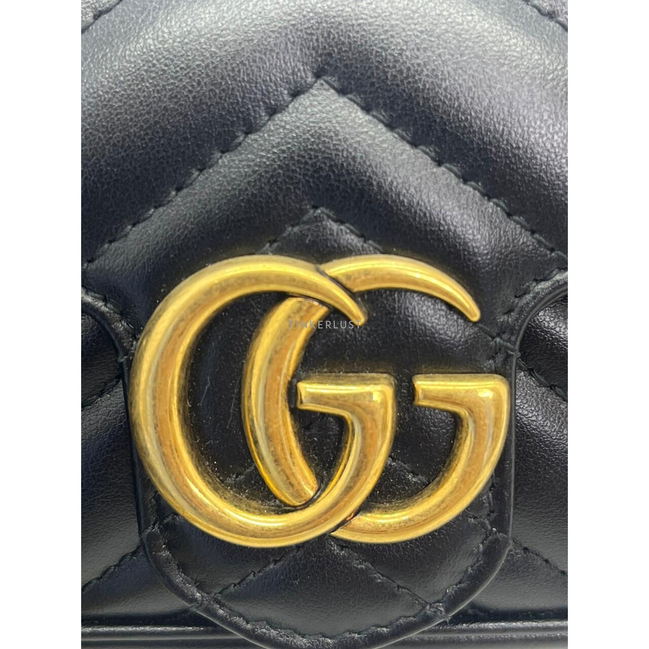 Gucci Marmont Supermini Black GHW Sling Bag