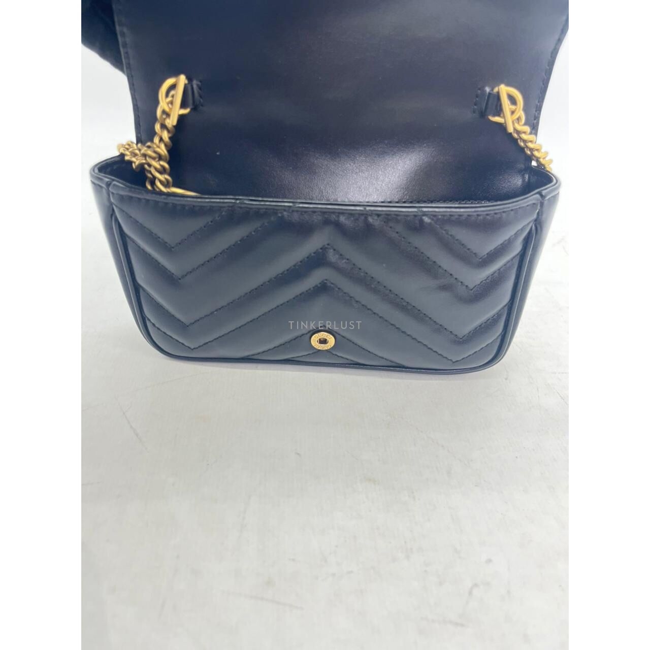 Gucci Marmont Supermini Black GHW Sling Bag