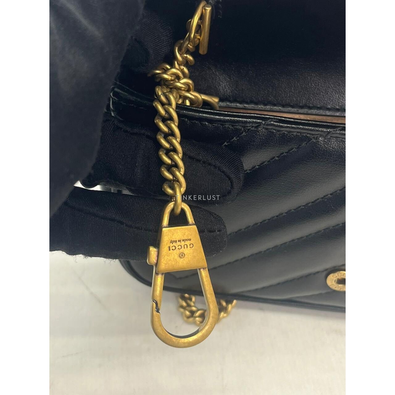 Gucci Marmont Supermini Black GHW Sling Bag