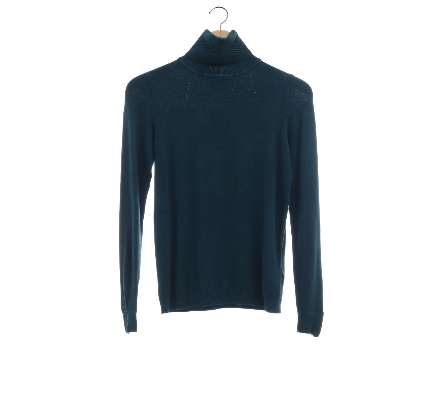 Pull Bear Dark Green Turtle Neck Blouse