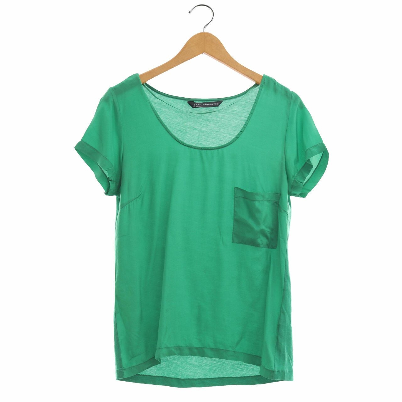 Zara Green Blouse