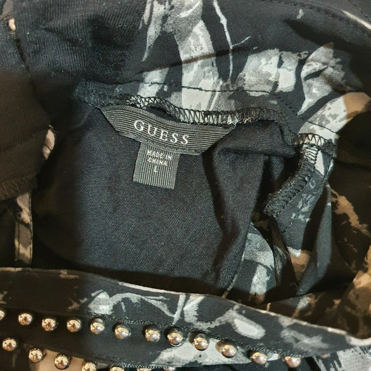 Guess Black & Grey Blouse