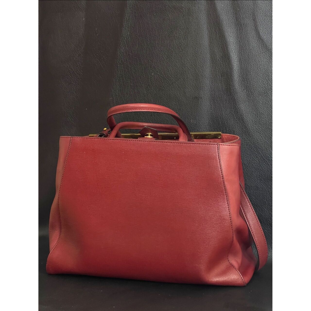 Fendi Maroon Satchel