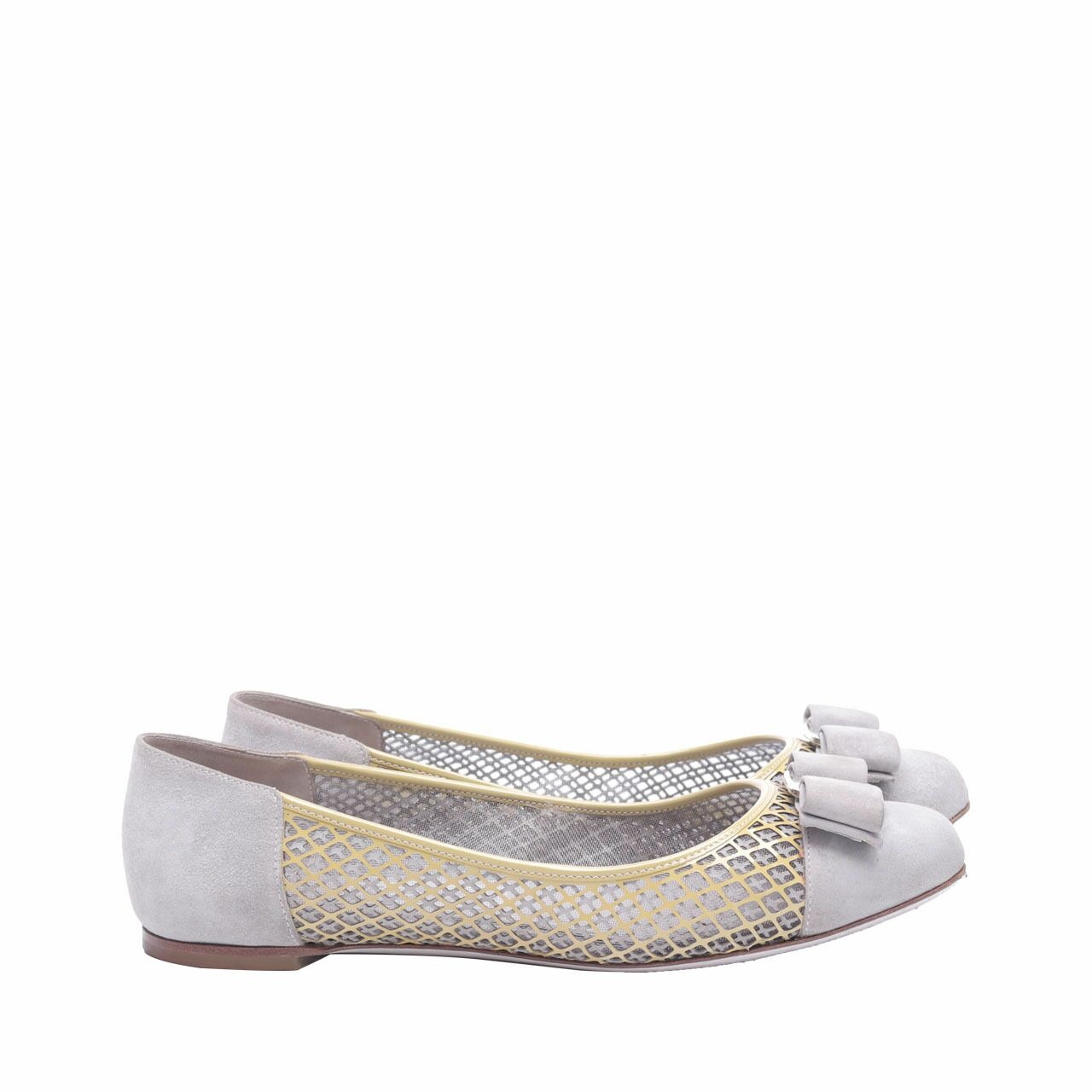 Salvatore Ferragamo Varina Sho Grey Flats