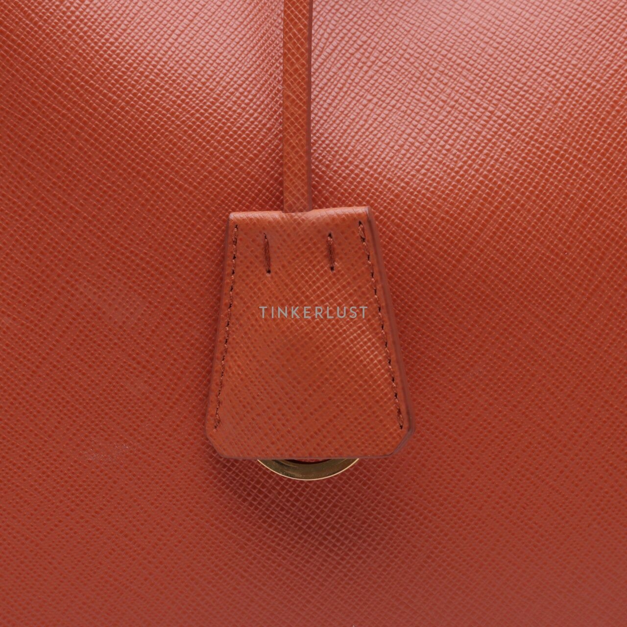 Prada BN1902 Saffiano Lux Papaya Orange Handbag