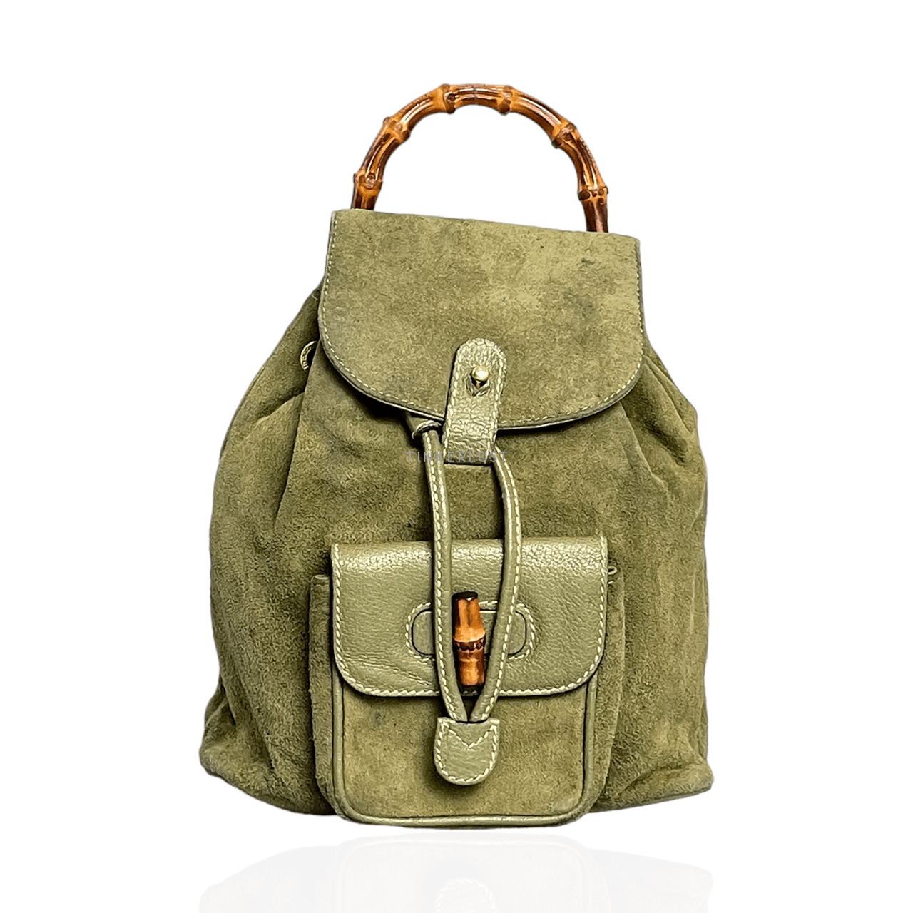 Gucci Bamboo Mini Suede Backpack 