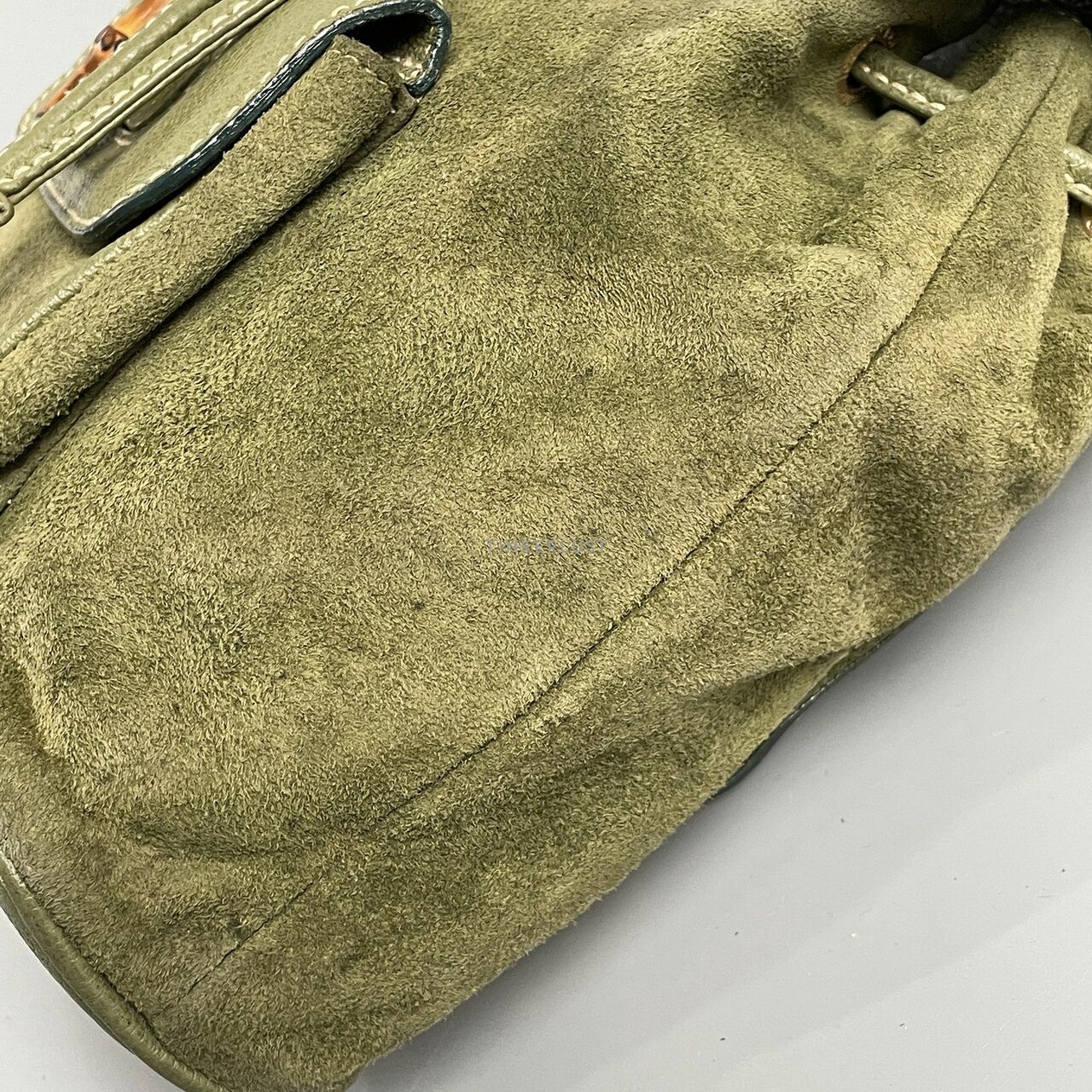 Gucci Bamboo Mini Suede Backpack 