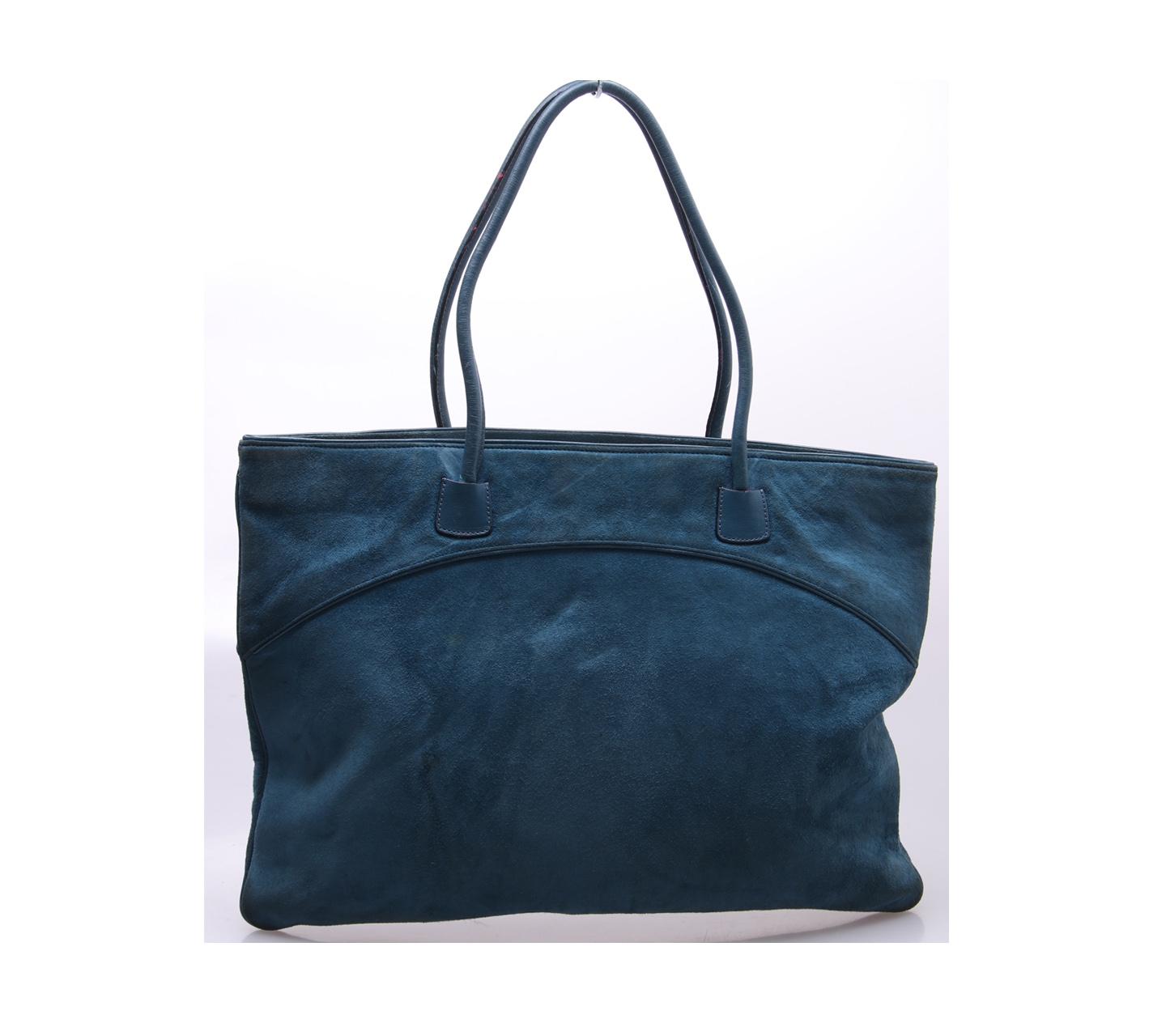 Bally Green Emerald Green Suede Tote Bag