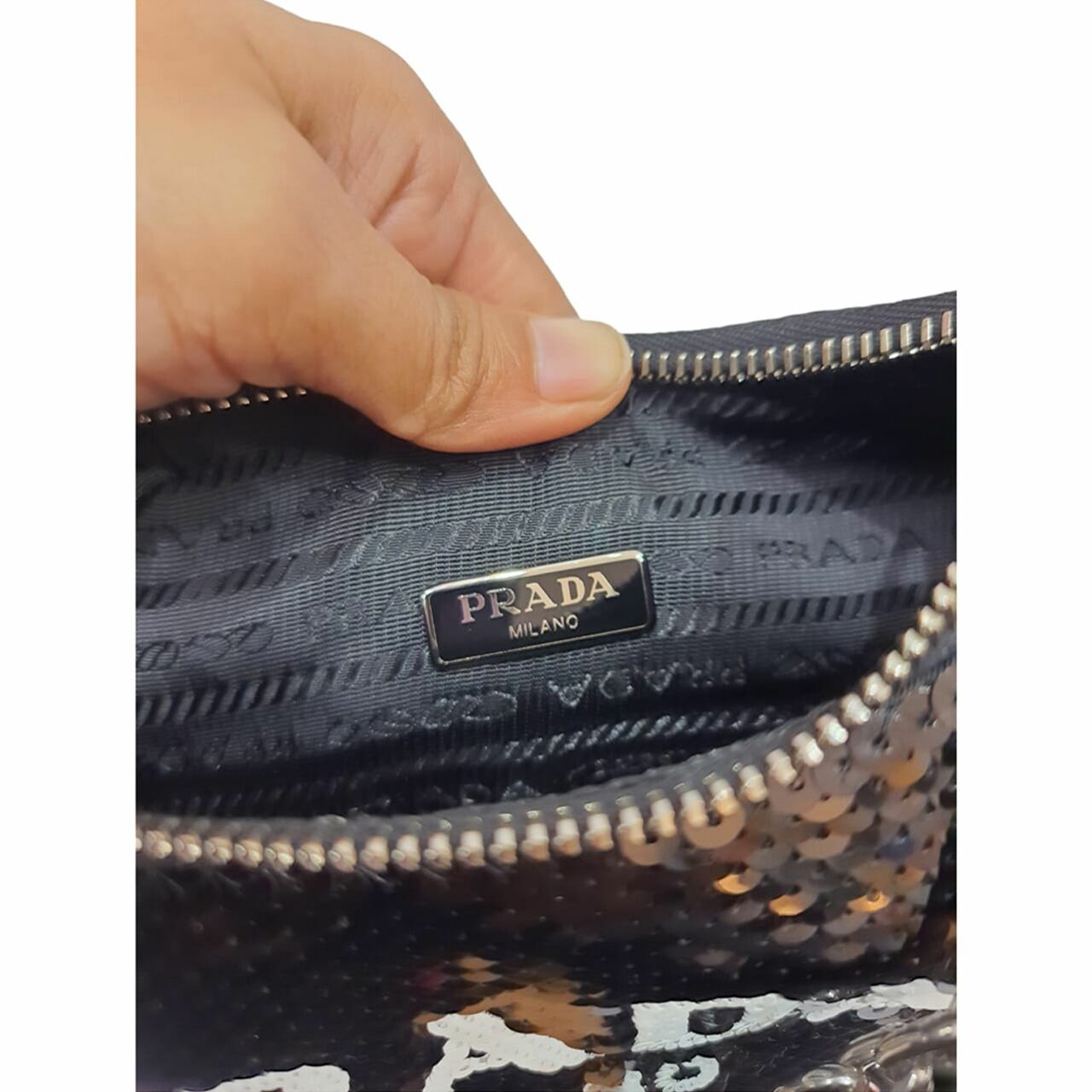 Prada Sequin Multi Pochette Handbag