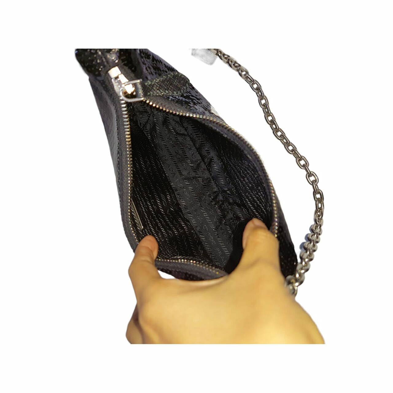 Prada Sequin Multi Pochette Handbag