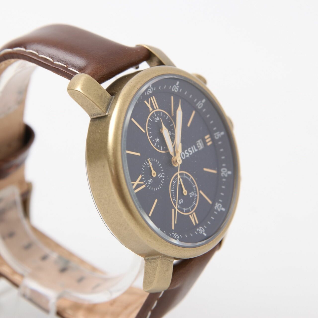 Fossil BQ2099 Rhett Chronograph Brown Leather Watch 