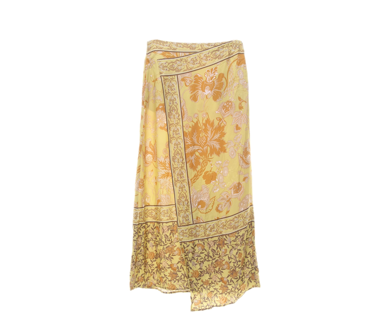 H&M Yellow Floral Maxi Skirt
