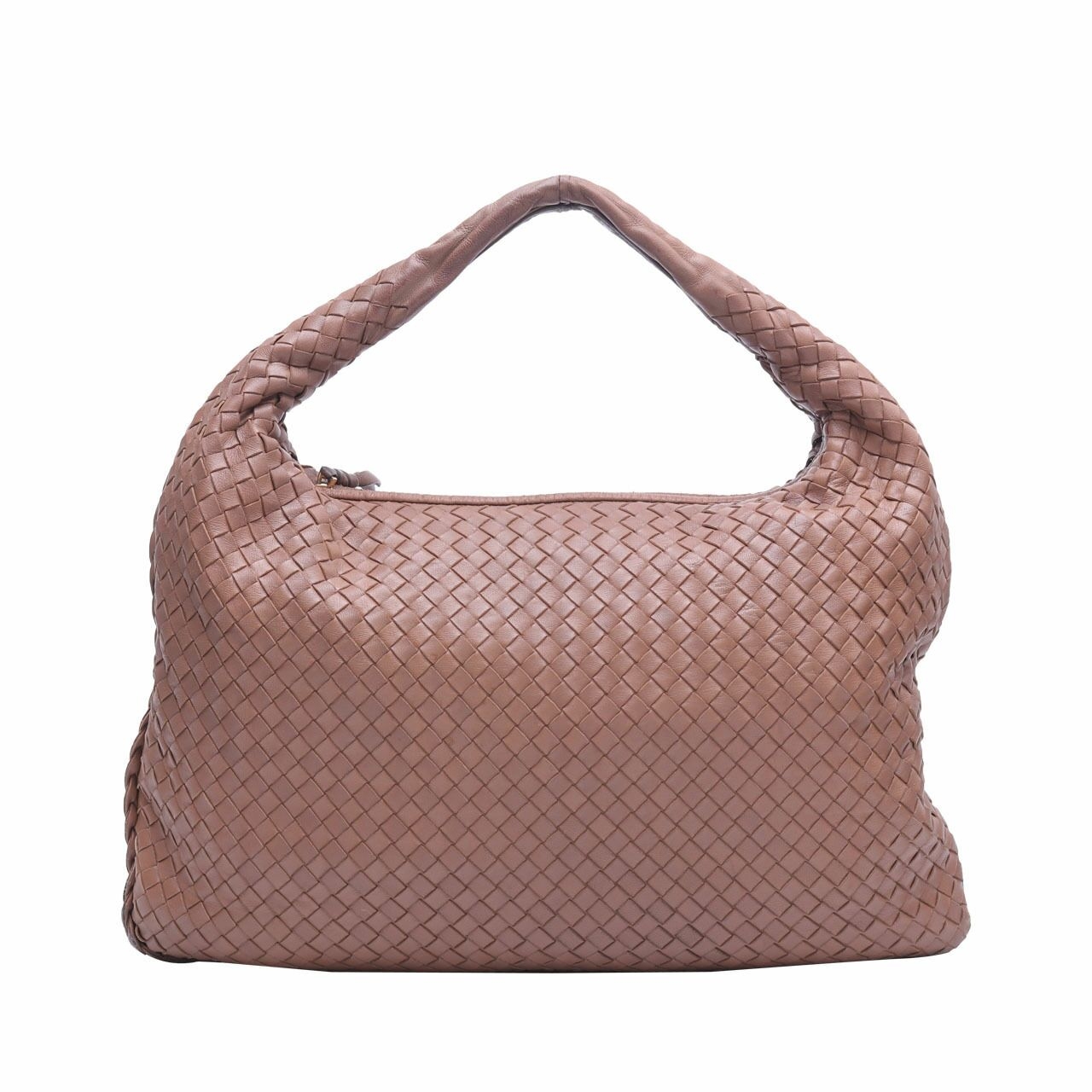 Bottega Veneta Brown Intecciato Shoulder Bag