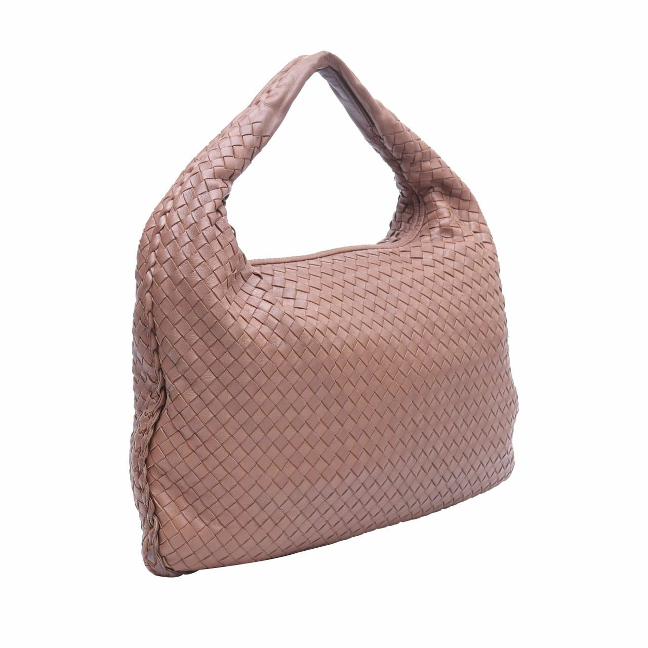 Bottega Veneta Brown Intecciato Shoulder Bag