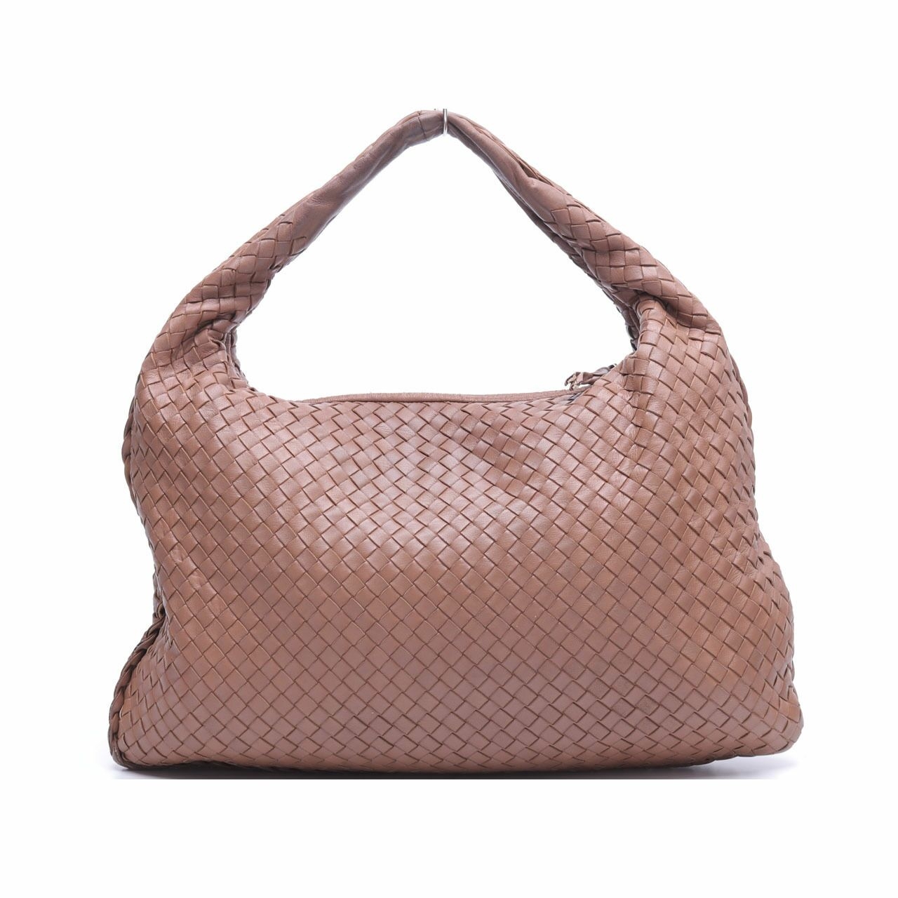 Bottega Veneta Brown Intecciato Shoulder Bag