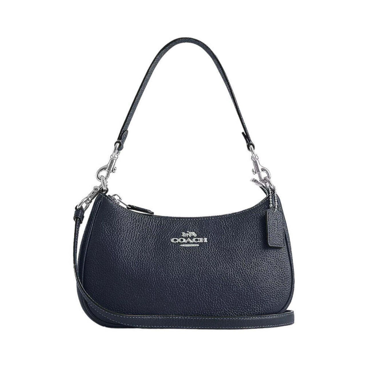 Coach Teri Hobo Bag Leather Denim Shw