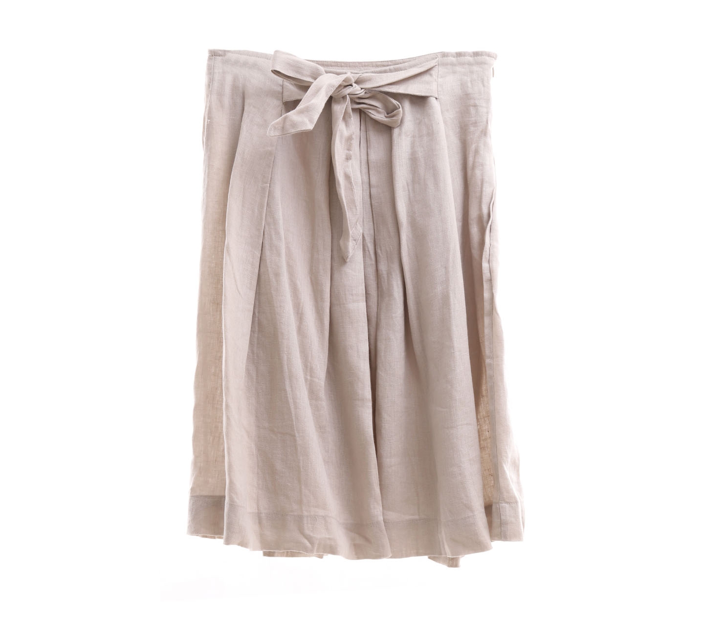 Zara Khaki Midi Skirt