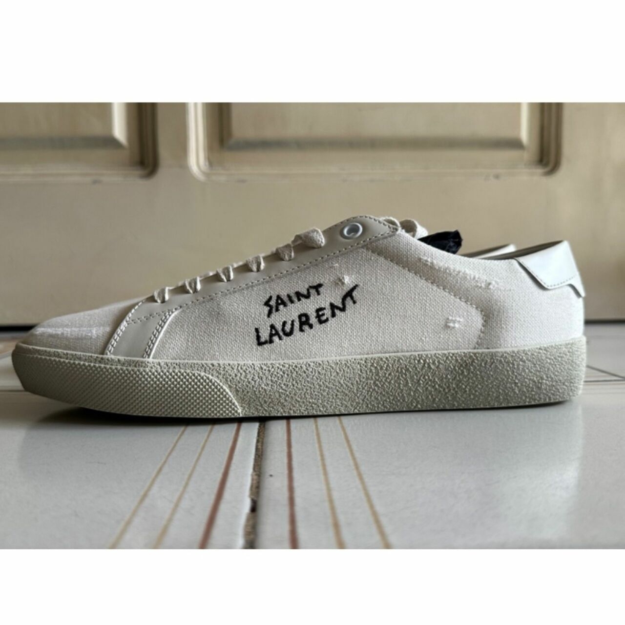 Saint Laurent Court Classic Beige Sneakers