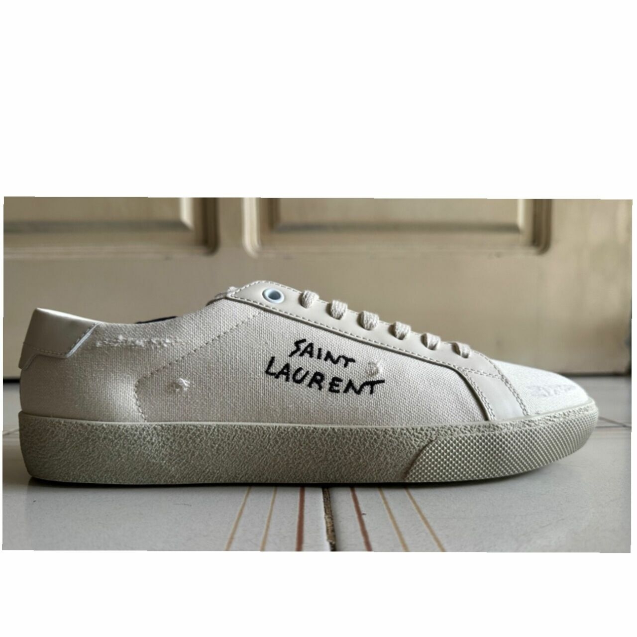 Saint Laurent Court Classic Beige Sneakers