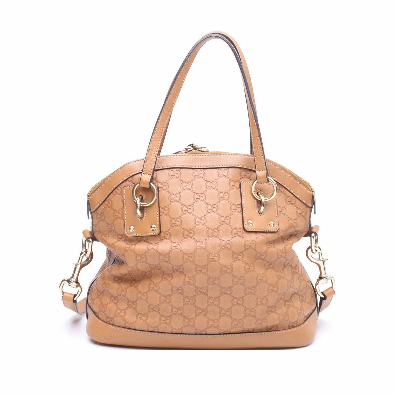 Gucci Brown Dome Charm Satchel