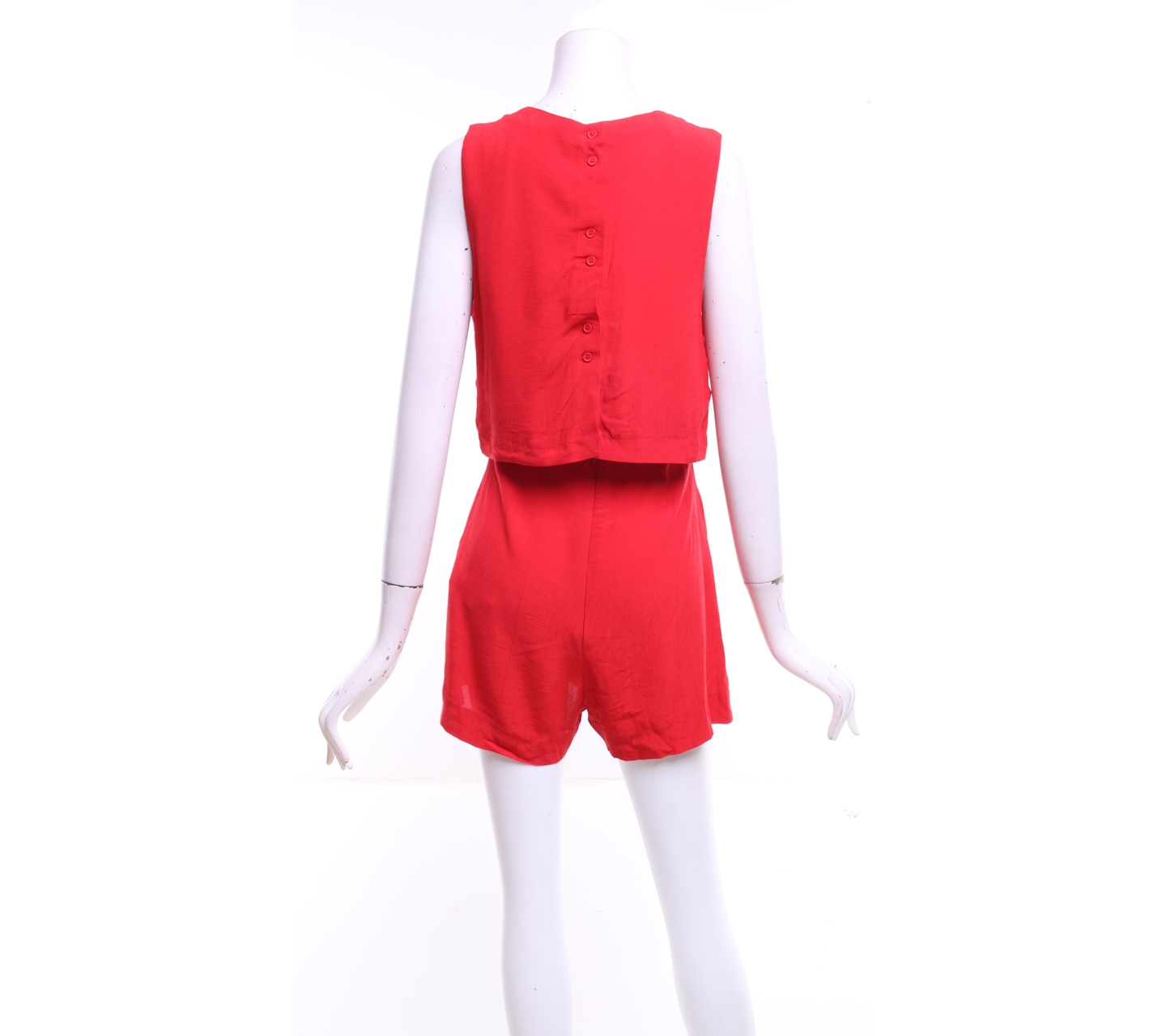 Pull&Bear Red Jumpsuit 