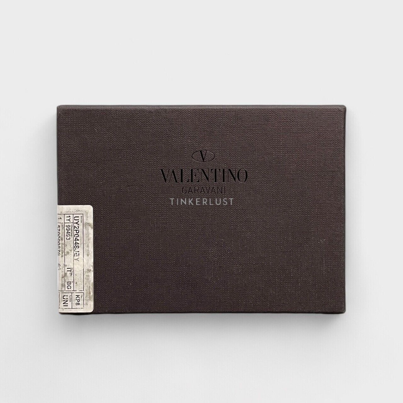 Valentino VLTN Logo Black Leather Card Case