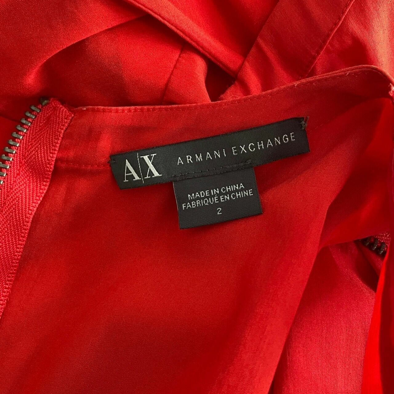 Armani Exchange Red Mini Dress