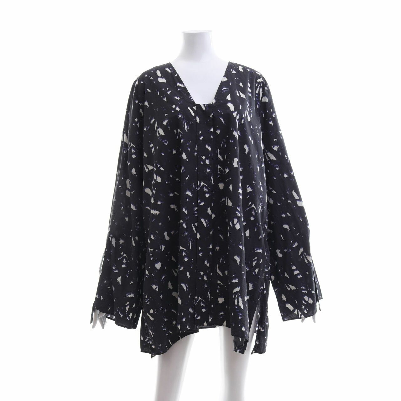 COS Black Printed Blouse